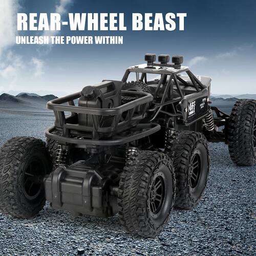 6-Wheel 4WD RC Off-Road Climbing Truck, Remote Control Car T