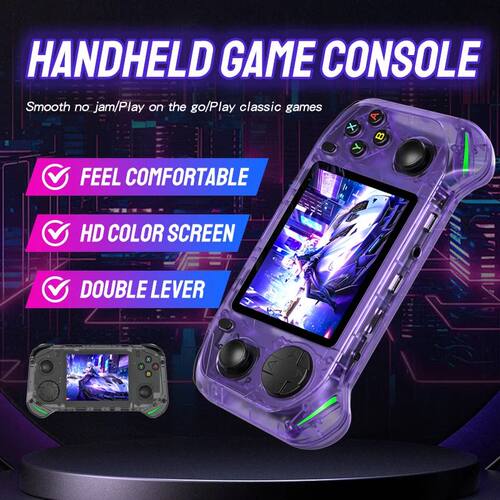 RX6H Retro Handheld Game Console Linux System 3.5 Inch IPS S
