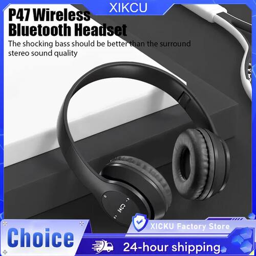 P47 Wireless bluetooth headphone With Mic Noise Cancelling H