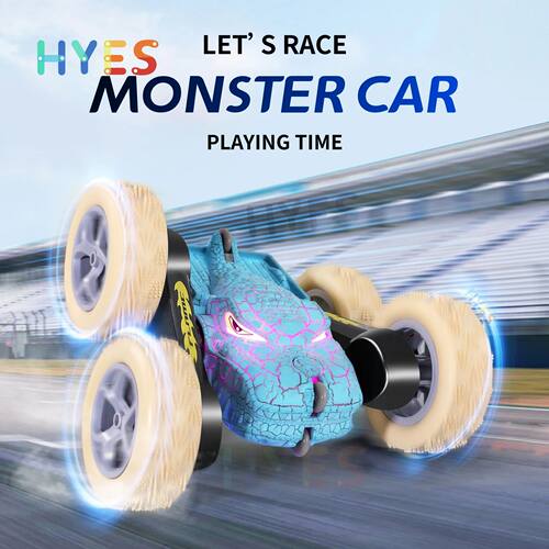 Burst Dinosaur RC Stunt Car 2.4G 5WD High Speed Double-sided