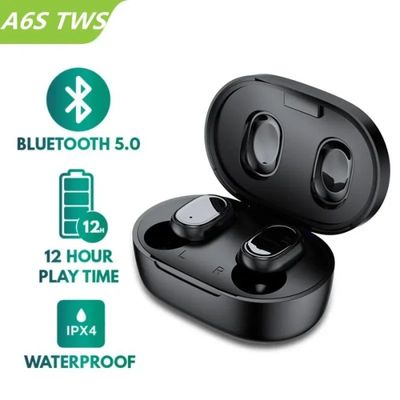 Original A6S TWS Headset Wireless Earphones Bluetooth Headph