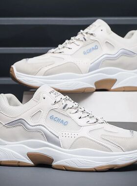 Men's casual sneakers spring summer new breathable soft-sole