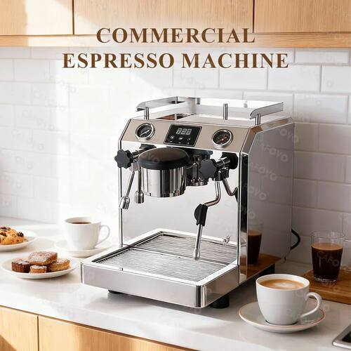 Coffee E003 9Bar Commercial Espresso Machine Dual Boiler Rot