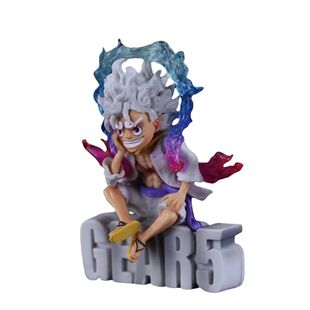 9cm Mini One Piece Luffy Gear 5 Action Figure Nika Statue An