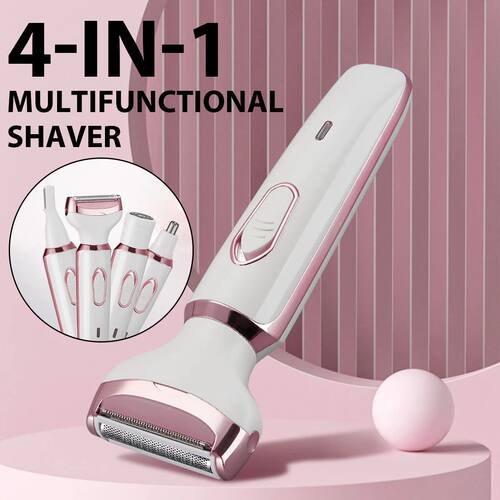 4in1 Rechargeable Electric Razor Epilator for Women Face Nos
