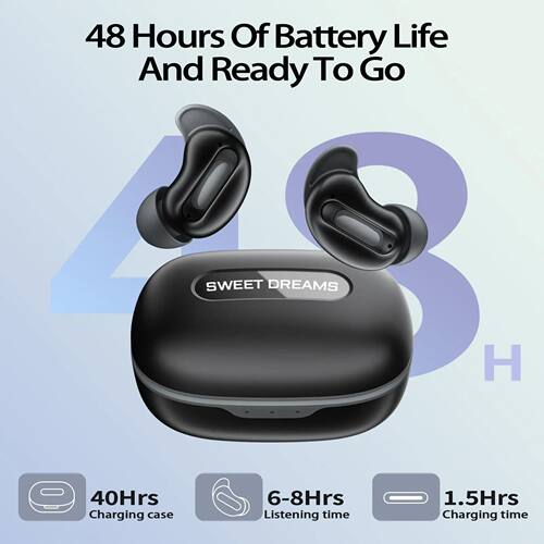D20 Mini Sleep Earbuds for Side Sleepers | ANC Bluetooth 5.4
