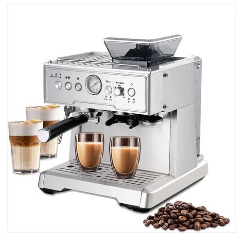 PANCERKA Household 2 in 1 French Press Coffee Machine Cappuc