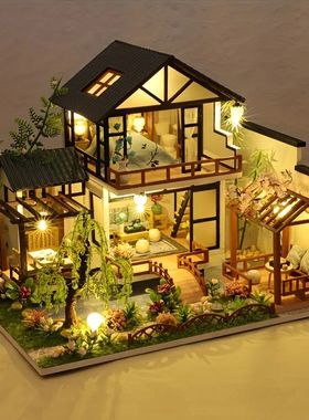 1pc,Diy Wooden Doll House,Assembly Model Kit,3d Puzzle, Birt
