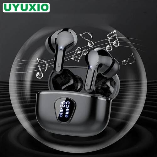 New Wireless Earbuds HiFi Stereo Headphones BT5.3 with ENC N