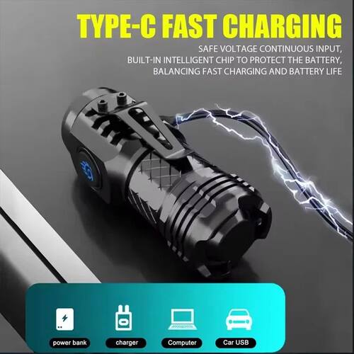 Rechargeable Zoom Fishing Lantern Super Bright MINI LED Flas