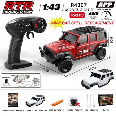 HB-R4301-R4312 1:43 2.4G Full Scale 4WD Simulation Climbing