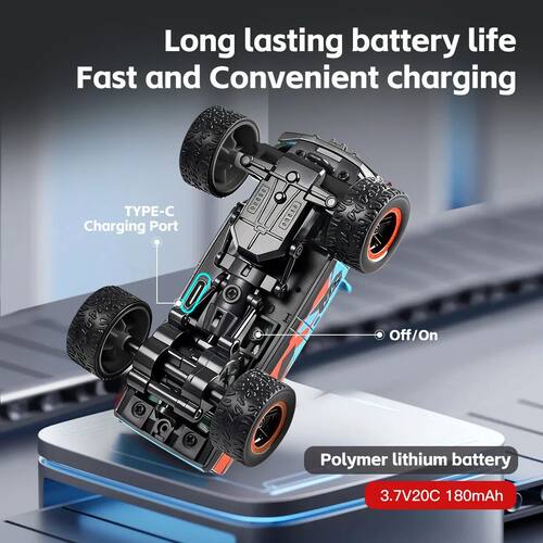 Wltoys 6407 1:64 Mini RC Car Monster Truck with HD Camera FP