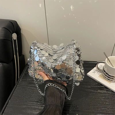 Sequin Evening Party Shoulder Bags for Women Lightweight Por