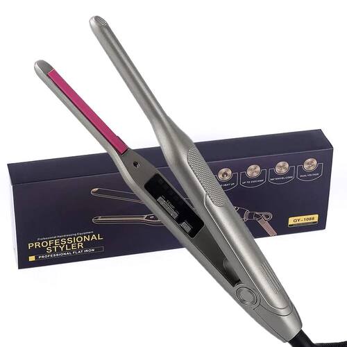 Mini Hair Straightener Curler For Short Hair Titanium Plate