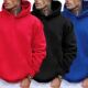 Solid Tracksuit Sweatshirt Autumn?Soft Sreet Comfy Fleece