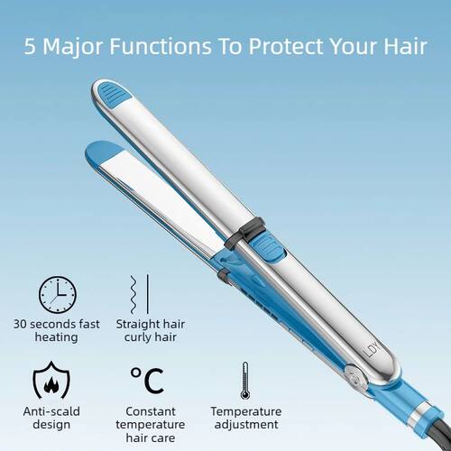 High-power Hair Straightener Curling Iron Quick Heating Nega