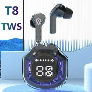 T8 TWS Wireless Bluetooth Headphones Wireless Headphones LED