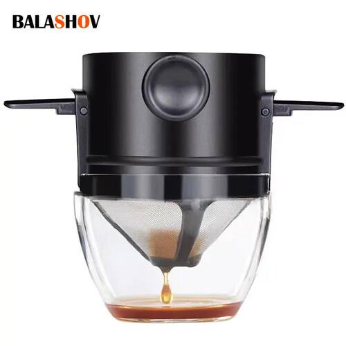Portable Coffee Filter Reusable Funnel Tea Infuser Stainless