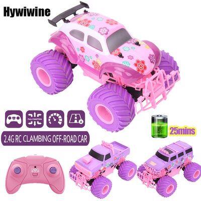 Pink RC Car Pickup Truck Electric Climbing Drop-resistant St