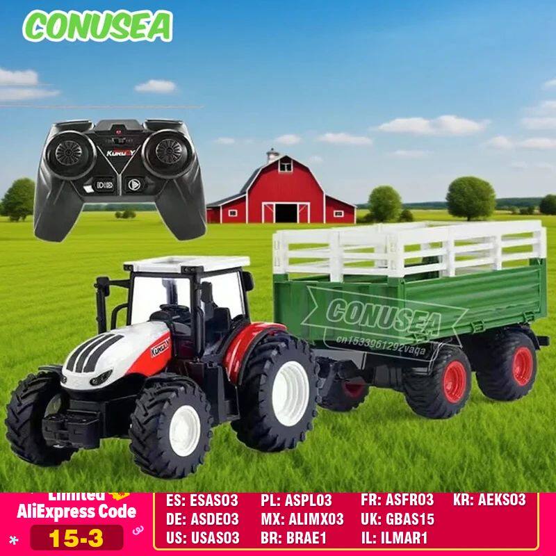 Remote Control Tractor RC Farm Truck Car Trailer 2.4G Farmin