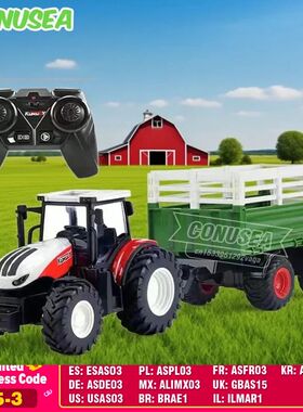 Remote Control Tractor RC Farm Truck Car Trailer 2.4G Farmin