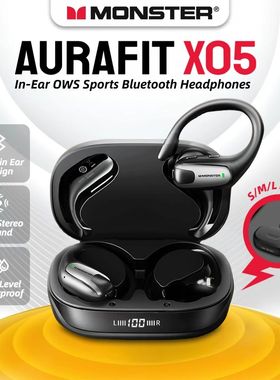 Monster AURA FIT X05 in-Ear Wireless Sport Earphones Deep Ba