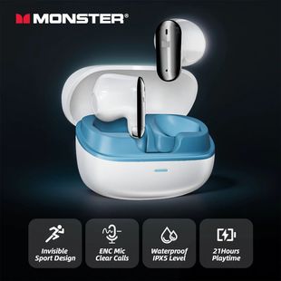 Monster GT19 Ultra Mini Ture Wireless Earbuds Invisible In-E