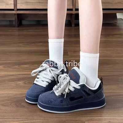 New Luxury Designer Lace Up Women's Shoes Frosted Leather An