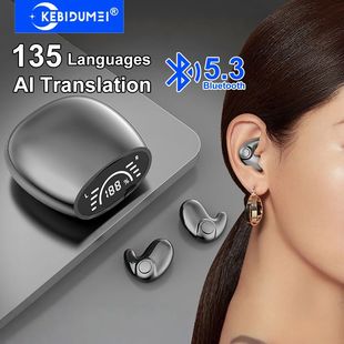 135 Language AI Translation Earphones Bluetooth 5.3 Headphon