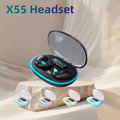X55 Mini Earphone Wireless Earphone Headphones Noise Reducti