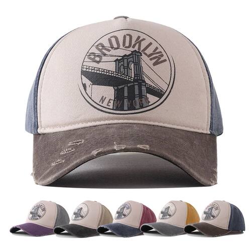 2025 New Designer Brooklyn Print Cotton Baseball Cap Hat for
