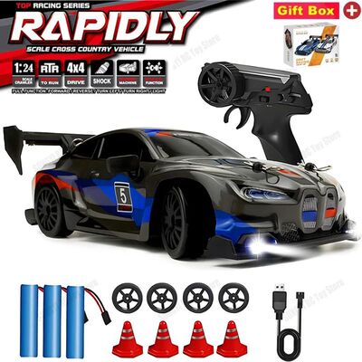 4WD Remote Control Car RC Drift 1:24 20KM/H High Speed Vehic