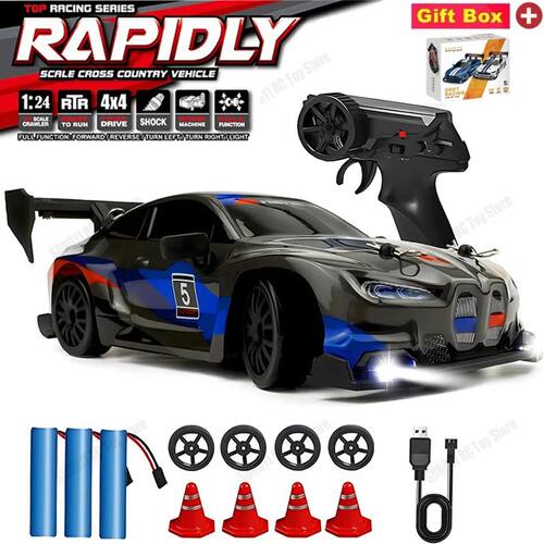 4WD Remote Control Car RC Drift 1:24 20KM/H High Speed Vehic