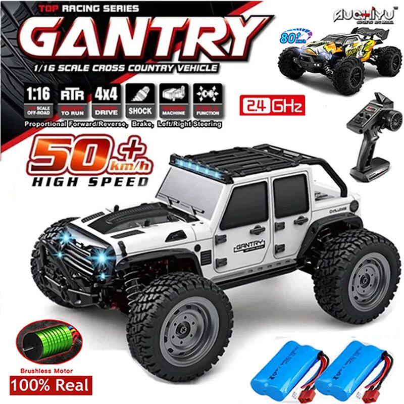 16103 Fast Rc Cars 50km/h 1/16 Off Road 4WD with LED Headlig