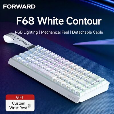 Pioneer F61/F68 Gaming Wireless Keyboard Mechanical Feel Blu