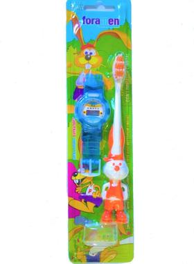 进口西班牙Foramen/弗里曼儿童卡通送手表牙刷3-12岁儿童牙刷