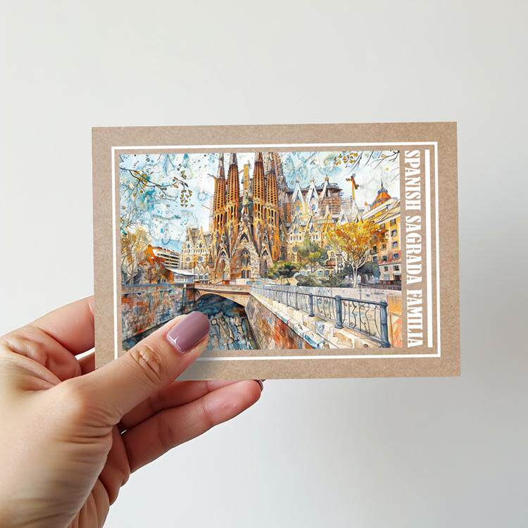 西班牙巴塞罗那圣家族明信片