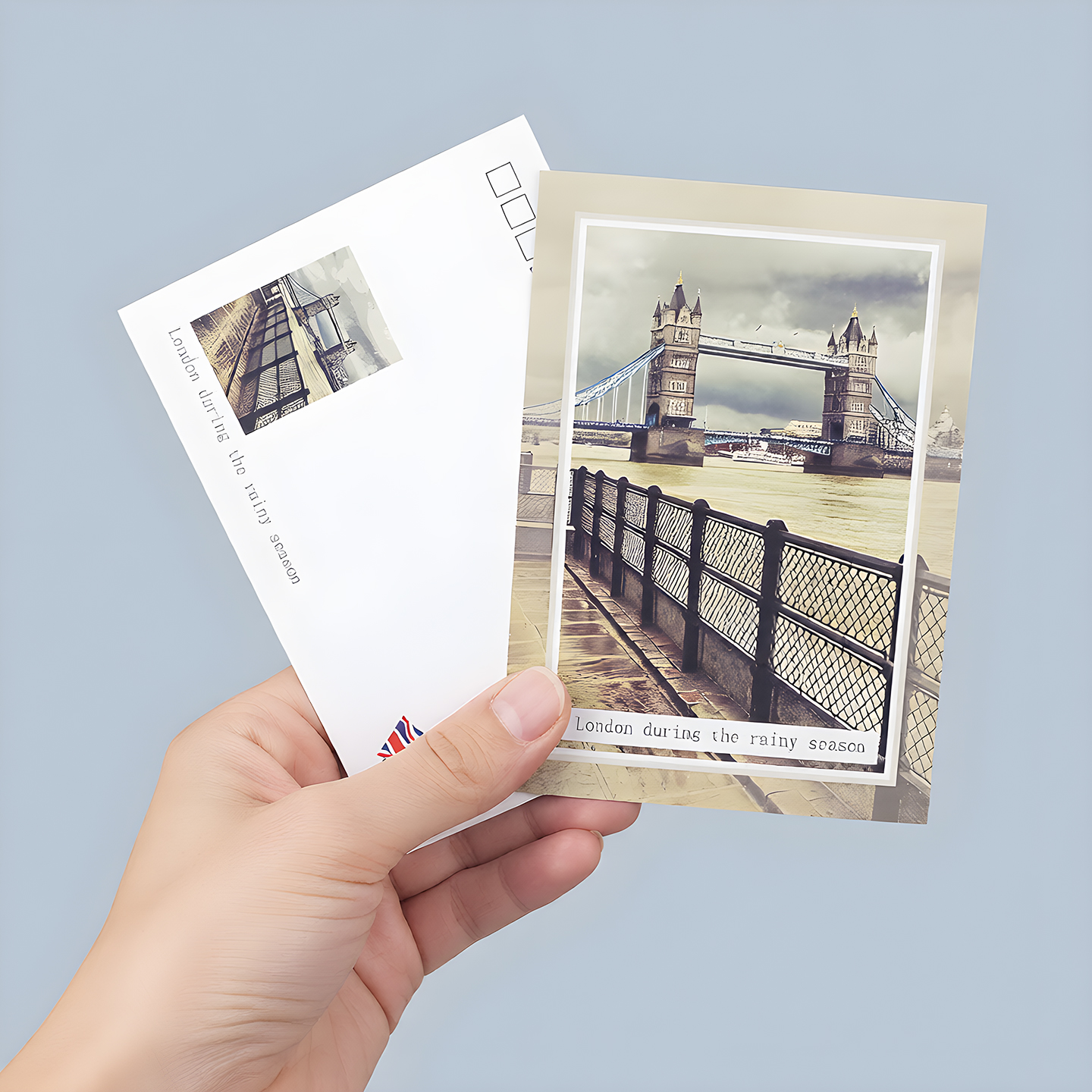 @新品 伦敦泰晤士河/塔桥 英国经典地标 欧洲旅行纪念复古明信片