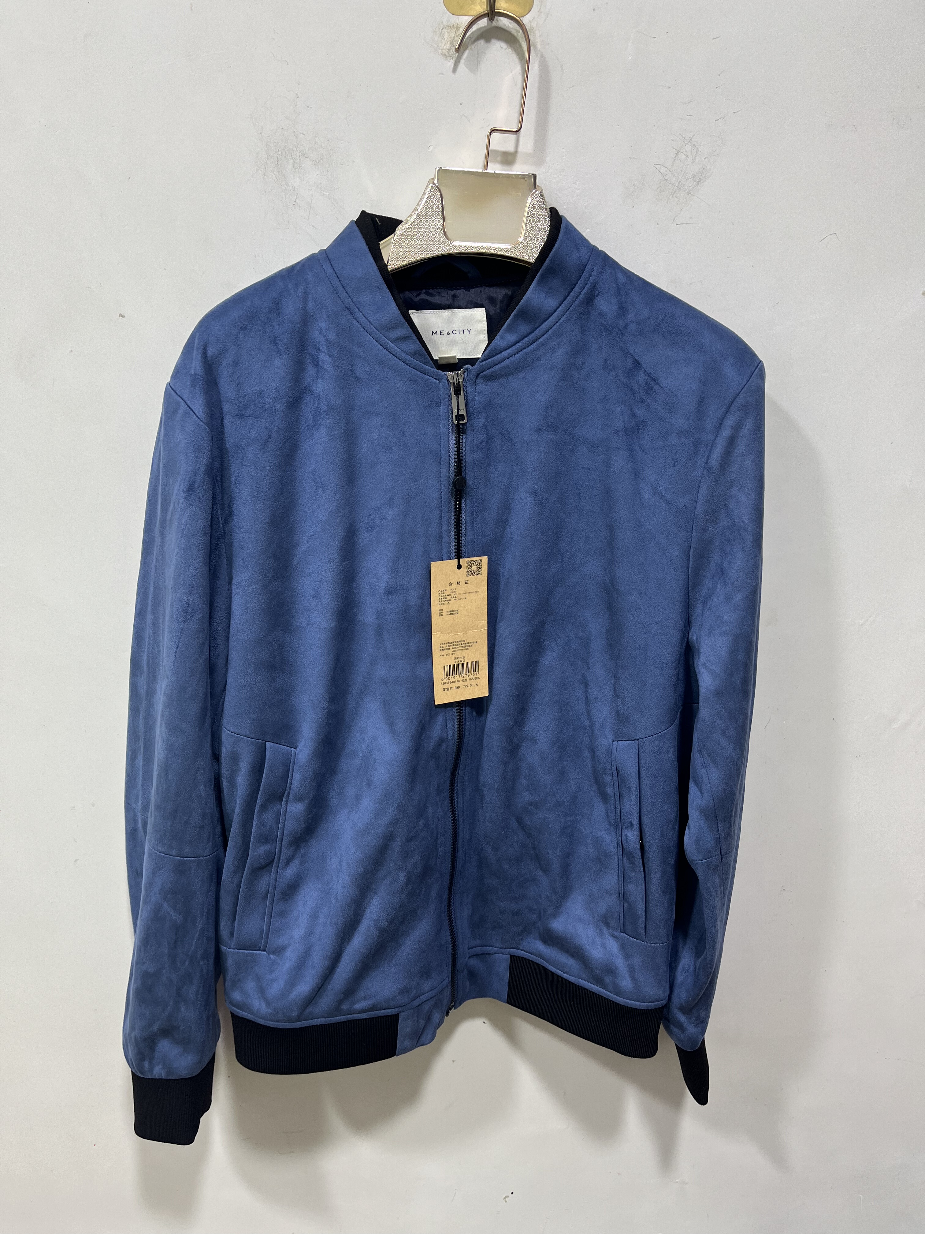 亏本清货秋冬男装时尚百搭休闲潮牌夹克麂皮绒外套上衣