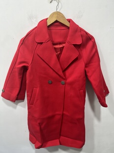 亏本清货春秋女装时尚百搭休闲毛呢大衣外套女上衣中长款五分袖