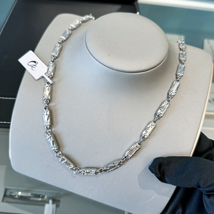 KALRA明星同款 竹节项链不褪色男生简约雕花锁骨链 CELIE 官方正品