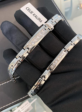 官方正品CELIE KALRA情铝镶钻表带男女手链小众高级感手环礼物