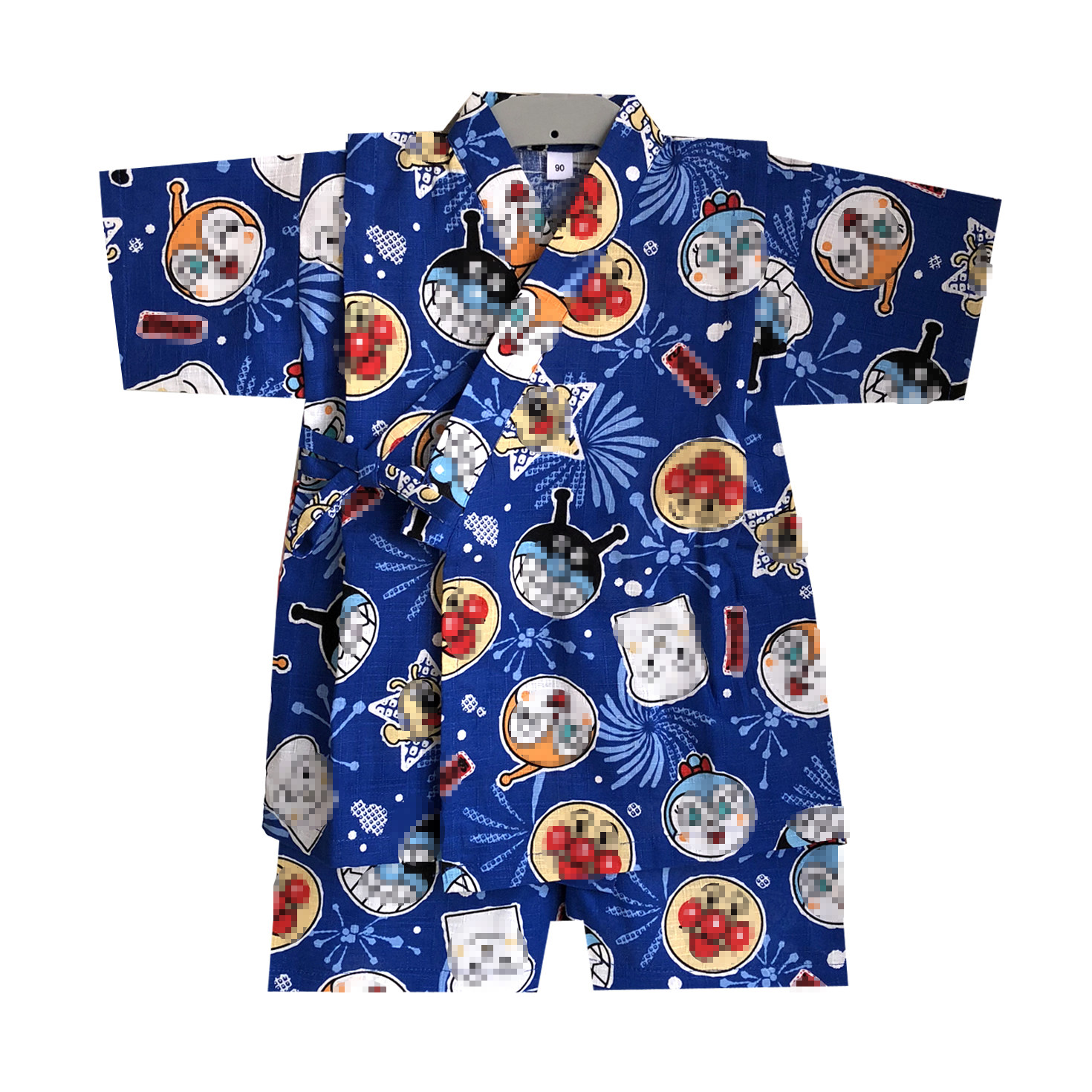 日本纯棉儿童浴衣和服卡通宝宝睡衣短袖家居服偏襟汗蒸温泉服演出