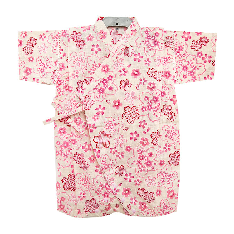 汇总女宝宝爬服！日本婴儿连体衣和服趴服偏襟短袖护肚纯棉拍照