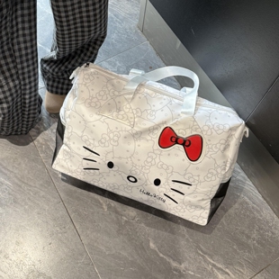 日本哈喽kt旅行包手提行李袋短途高颜值大容量托特包旅游收纳包