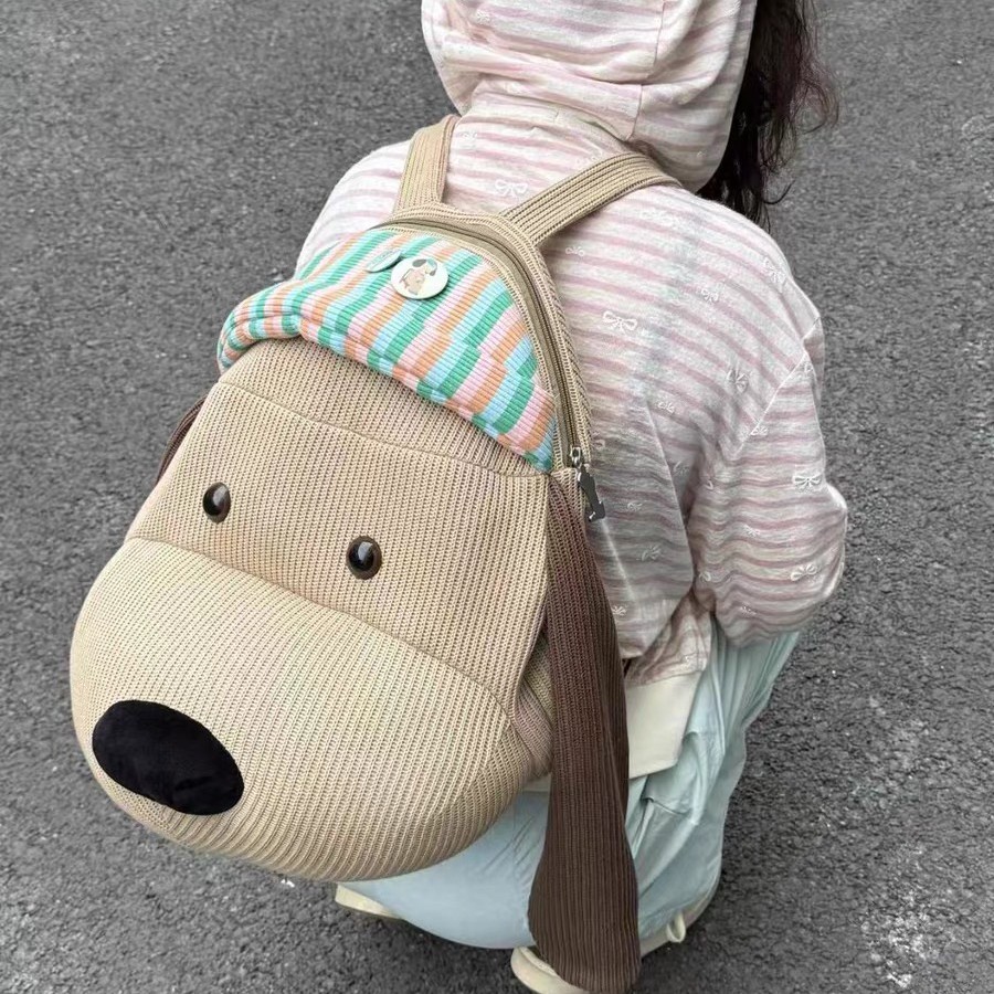 山吉可爱小狗双肩包大容量电脑包