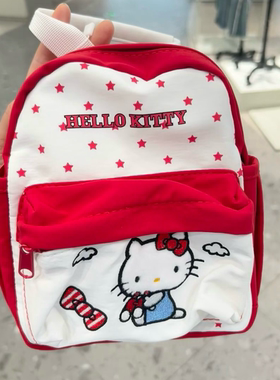 日本哈喽kitty2025新款包学院双肩包可爱高颜值凯蒂卡通迷你背包