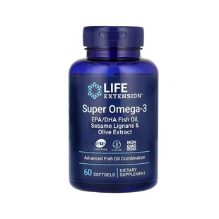 美国Life Extension顶配鱼油Omega-3 EPA/DHA鱼油虾青素磷脂60粒