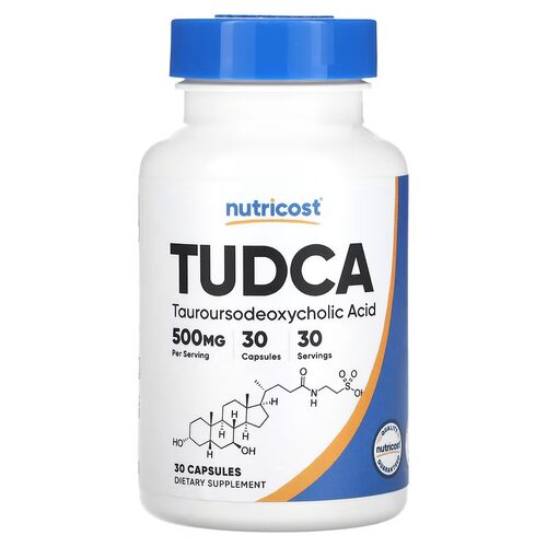 美国Nutricost牛磺熊去氧胆酸TUDCA肝胆和消化健康500毫克30粒装