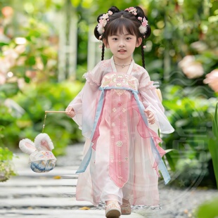 女童汉服2026新款长袖古装连衣裙中国风超仙飘逸秋款古风襦裙